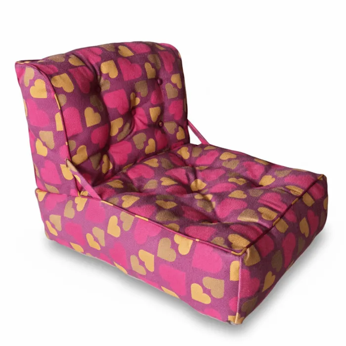 Luxe lounge stoel - Funky hearts