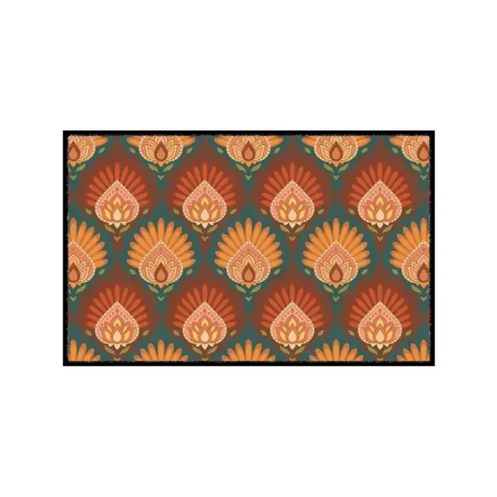 Deurmat /droogloopmat Turquoise op maat