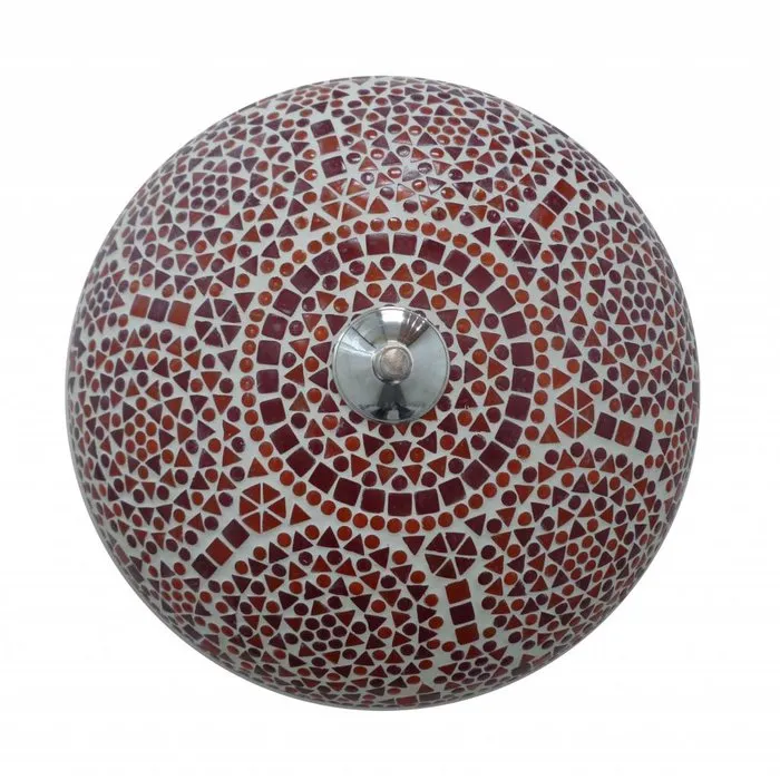 Rode oosterse plafonniere mozaïek