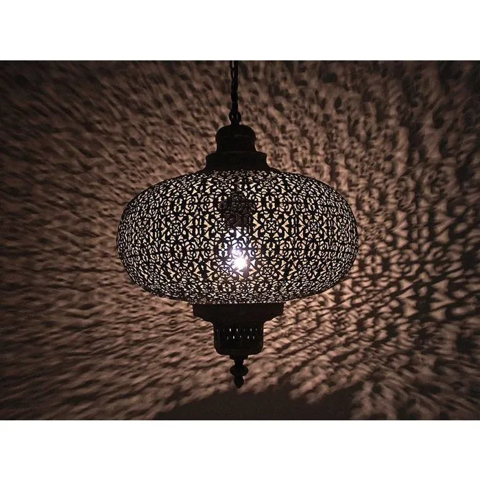 Grijze oosterse hanglamp