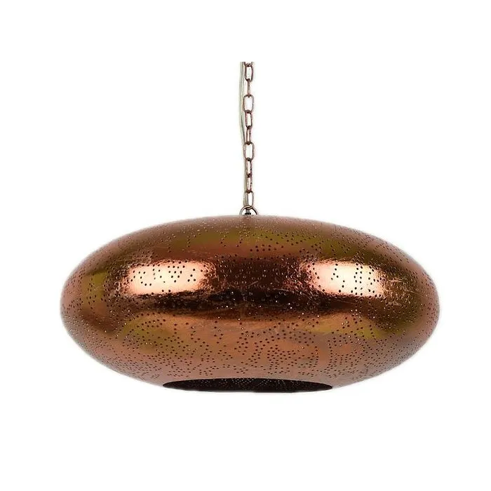 Koperen filigrain vintage hanglamp