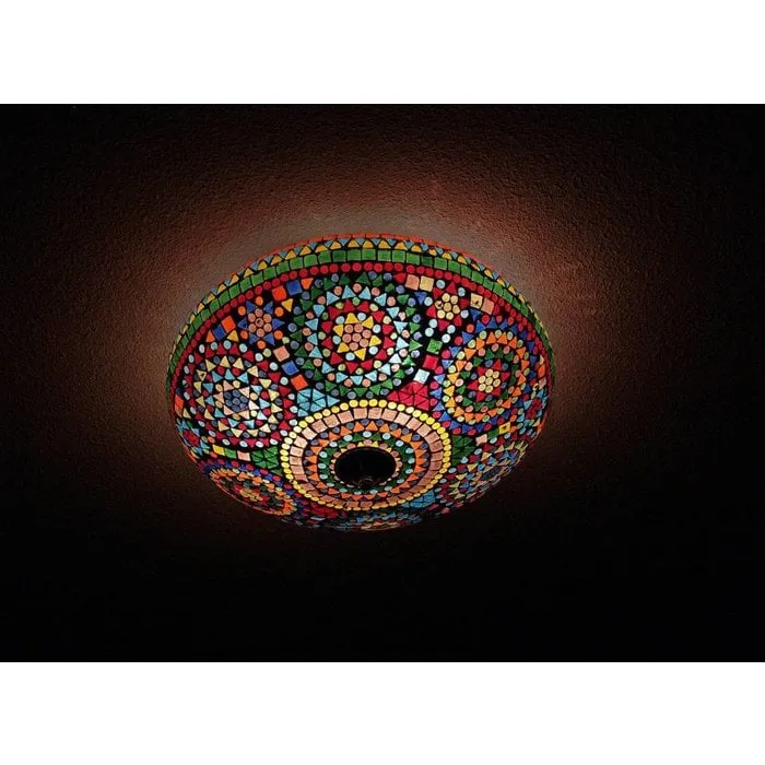 Oosterse plafonniere mozaïek multicolor design