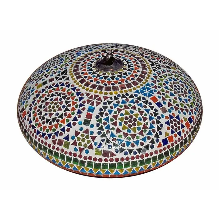 Oosterse plafonniere mozaïek multicolor design