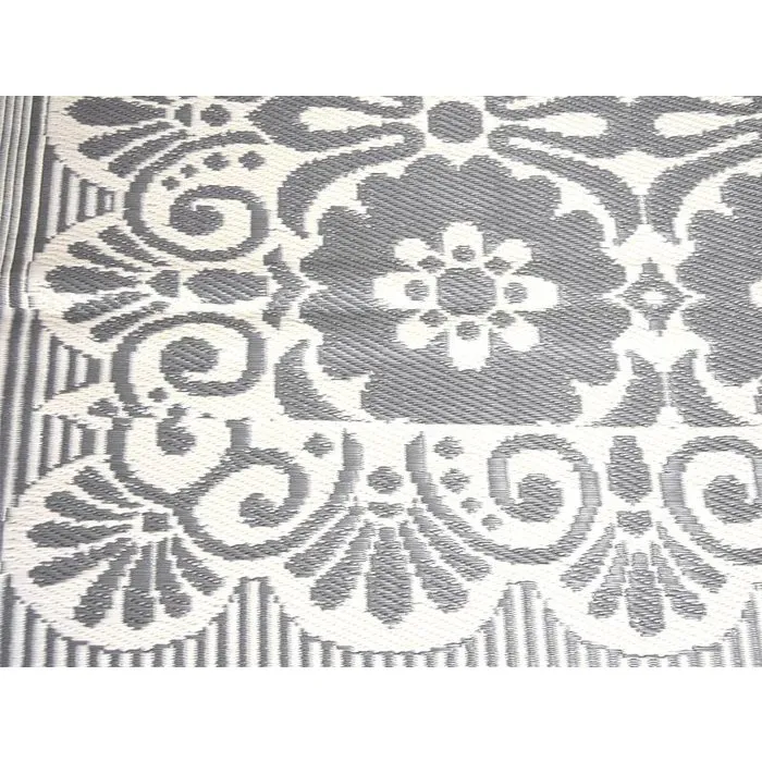 Grijs wit buitenkleed groot maat 270 x 180