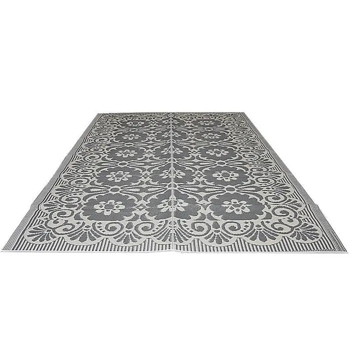 Grijs wit buitenkleed groot maat 270 x 180