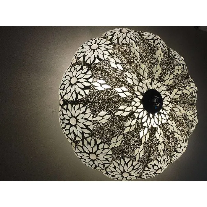 Witte ibiza plafonniere 36 cm