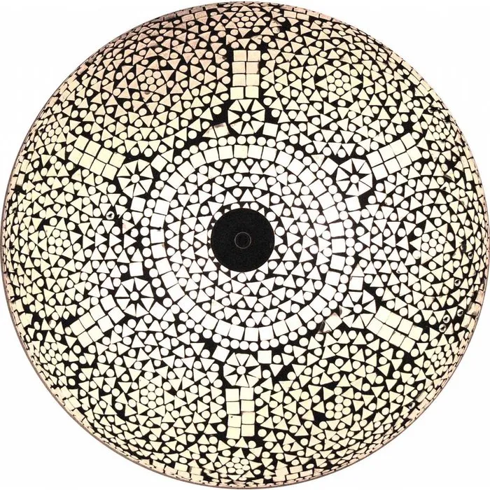 Grote oosterse witte plafonniere