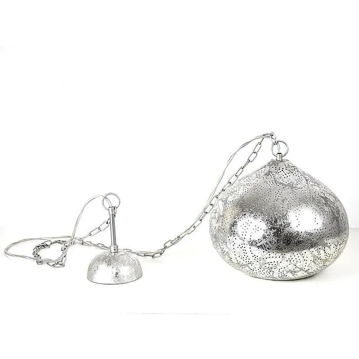 Zilveren oosterse vintage hanglamp filigrain