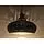 Hanglamp zwart filigrain met hout