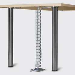 Ergopro Square Cable Snake + base silver-grey