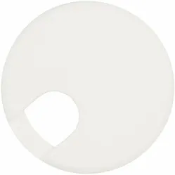 Cable grommet round 2-part plastic white