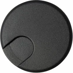 Cable grommet round 2-part lockable plastic black
