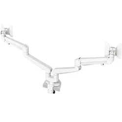 Stockholm double gas-sprung monitor arm white