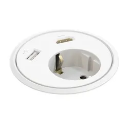 Powerdot Power with HDMI and USB Ø79 mm white