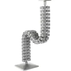 Ergopro Slim Cable Snake + base silver-grey (RAL 9007)