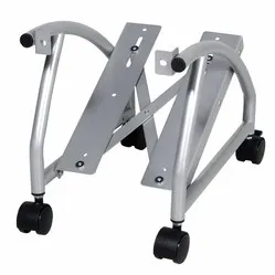 Dataflex Viewgo CPU Holder on wheels silver-grey