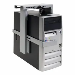 Dataflex Viewmate CPU Holder with anti-theft protection silver-grey