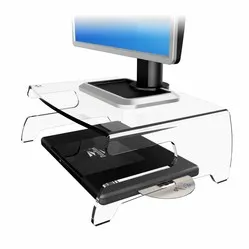 Dataflex Addit Acrylic monitor riser - 44.660