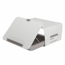 Dataflex Addit Bento® ergonomic desk set white