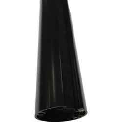 Ergopro Aluminium cable column matt black lacquered (RAL9005) Ø50 x 3000 mm