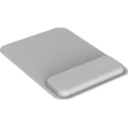 Fellowes Hana™ leather mouse mat with wrist rest grey