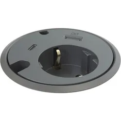 Powerdot Power with USB-A charger and USB-C Ø79 mm black