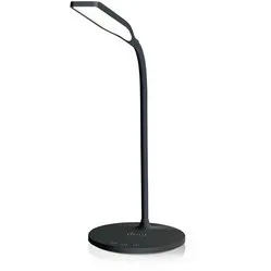 Dimmable LED desk lamp with Qi charger black