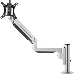 Galaxy monitor arm gas spring + static straight - silver