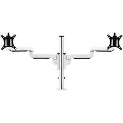 Galaxy dual monitor arm white