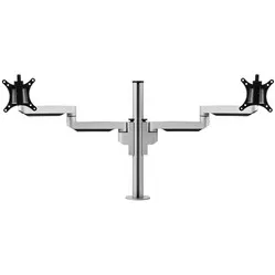 Galaxy dual monitor arm silver