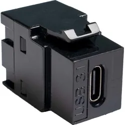 Keystone Insert - USB-C black