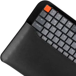Keychron K7 leather travel pouch - Black