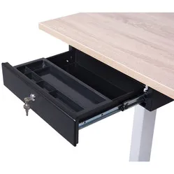 Ergopro stack lockable desk drawer black