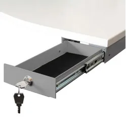 Götessons Lockable mini pen drawer silver