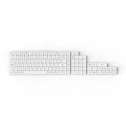 Keychron Low Profile Double Shot PBT keycaps for K1 (V5), K1 SE, K3, K5, K5 SE, and K7 white