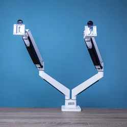 ENVOY Dual Monitor Arm White - NETNIETNIEUWTJE