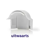 Hoekstuk Cable Duct zelfklevende kabelgoot - wit