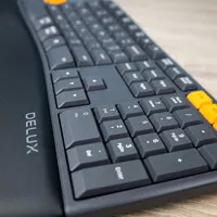 Delux Ergonomic split plus draadloos gesplitst toetsenbord