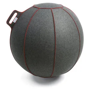 Vluv BOL VELT Sitting Ball Grey-Melange / Red