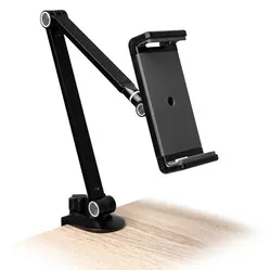 Ergopro Tablet and phone stand with desk clamp - 4.7” to 12.9”