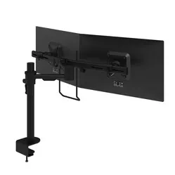 Dataflex Viewmate monitor arm with bridge for 2 screens - black 52.603