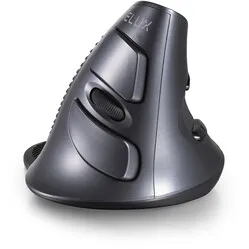 Delux Wow Grip Mouse wireless rechargeable right-handed - anthracite