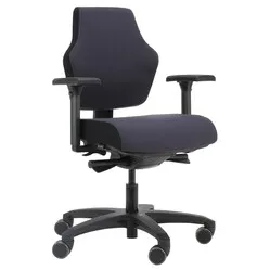 Score At Work NPR 1813 BiColor Black/Anthracite - High back and inflatable lumbar support