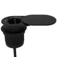 Fellowes Power-Spot® Slide zwart - 1x 230V & USB A+C charger