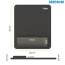 Fellowes Breyta muismat met polssteun zwart