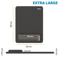 Fellowes Breyta muismat met polssteun zwart