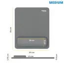 Fellowes Breyta muismat met polssteun grijs