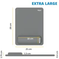 Fellowes Breyta muismat met polssteun grijs