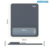 Fellowes Breyta muismat met polssteun marine