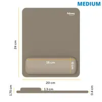 Fellowes Breyta muismat met polssteun sand